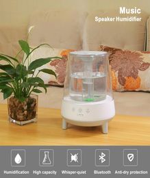 Difusor de aroma Aceite esencial Humidificador Electricante Ultra Water Humidifier Música Bluetooth para electrodomésticos Purificador y humidificador9888376