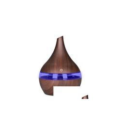 Aromaterapia 300Ml Usb Aroma eléctrico Difusor de aire Humidificador trasónico de madera Fabricante de niebla fría para la entrega de la gota en el hogar 202 Dhnwb