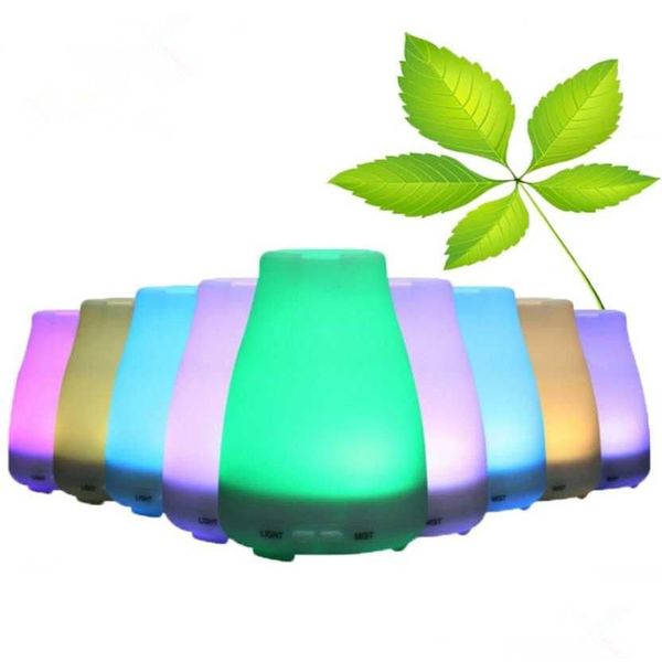 Aromatherapy Drop Ship 100 ml 7 couleurs LED humidificateur d'air électrique aromathérapie huile essentielle diffuseur d'arôme pour le bureau à domicile Drop Delive Dhebb