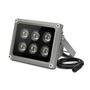 Array Ir Illuminator Lampe infrarouge 6pcs Array LED IR OUTDOOOR IP65 Vision nocturne imperméable pour CCTV Camera 90-60-45 degrés