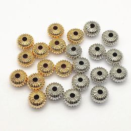 Collectie 10x7mm 100 stks Messing Pompoen Vorm Spacer Kralen Voor Handgemaakte Ketting Oorbellen DIY Onderdelen Sieraden Bevindingen Componenten 240309