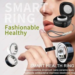 Aankomst 2024 R8 Smart Ring Sports Intelligent Ring Bluetooth Health Tracker Hartslag Slaapmonitoring met laadcase 240508