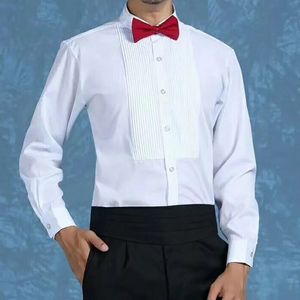 Llegada 3 estilos de estilos Camisetas de Tuxedos Man Groomsmen White Men Camisa de boda A10000 240409