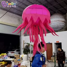 llegada publicidad inflable mano levantada medusas agregar luces globos inflación océano desfile animales para fiesta evento decoración juguetes deportes