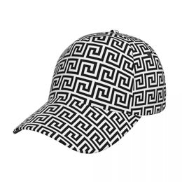 Aankomst Baseball Cap Griekse Sleutel Meander Antiek Motief Outfit Unisex Stijl Trucker Hoeden Klassieke Hoed Cadeau 240319