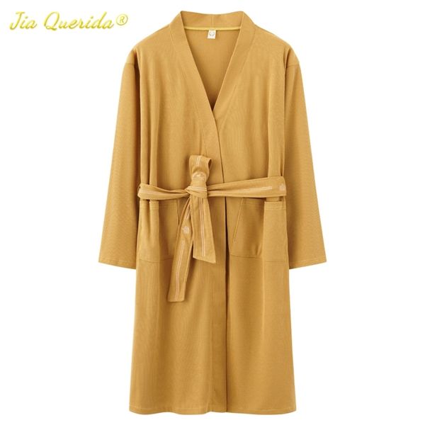 Arrivée Peignoir Dames Robe Robe De Nuit Robe Plus Taille Coton Pyjama Manches Longues Kimono Floral Vêtements De Nuit Robes Roses Pour Femme 210901