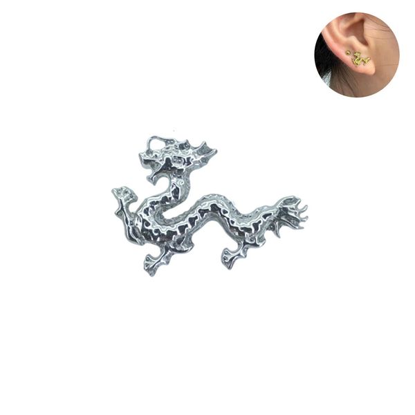 Arrivée Dragon chinois à filetage interne Labret G23 boucle d'oreille Piercing bijoux hauts 240130