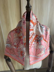 Arrivée mode élégant rose 18MM 100% foulard en soie 90*90 cm carré châle sergé enveloppe pour femmes dame fille cadeau 240127