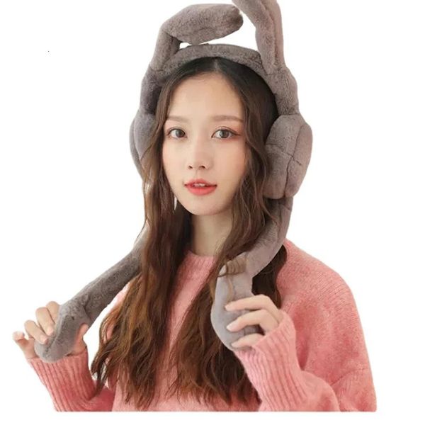 Arrivée Internet Celebrity Bunny Earmuffs oreilles va bouger les filles sont mignonnes en hiver pour garder les sacs d'oreille au chaud et froid des oreilles 231222