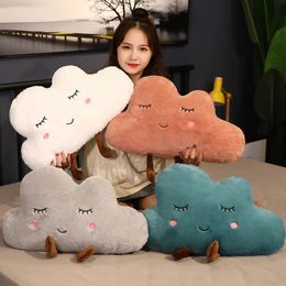 Arrivée Kawaii Nuage En Peluche Oreiller En Peluche Dessin Animé Doux Nuage Jouet Coussin Grils Bébé Décor À La Maison Cadeau D'anniversaire Pour Les Enfants 240111