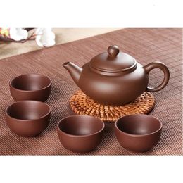 Aankomst paarse klei theepot 100 ml yixing porselein kung fu thee pot set theepots chinese handgemaakte zisha keramische sets kettle 240508
