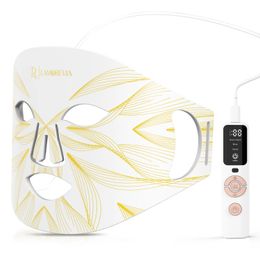Arrivée Red LED Therapy Thérapie infrarouge Infrarouge Flexible Masque souple Silicone 4 Color Antifanced Advanced PON 240418