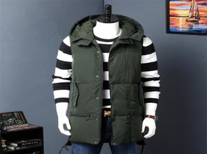 Llegada Chaqueta sin mangas para hombre Invierno Chaleco de plumón de pato blanco Ropa de abrigo informal ultraligera Marca cálida para la nieve Chaleco largo Chaqueta abrigo T190914800686