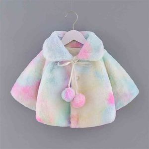 Arrivée hiver bébé fille élégante manteau en bas âge vestes manteaux vêtements tops 210528