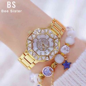 Aankomst vrouwen quartz horloges luxe diamant elegante jurk horloges gouden dames polshorloges relogios femininos 210527