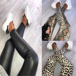 2020 Nieuwe Collectie Dames Dames Luipaard Snake Dier Print Hoge Taille Stretchy Leggings Skinny Pants