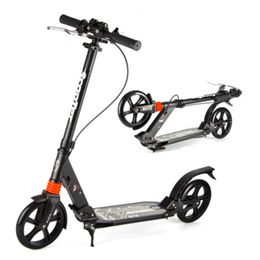Aankomst Nieuwe Stad Mode Tweewielige Scooter Volwassen Opvouwbare Ontwerp Draagbare Scooter 3 Verstelbare Versnellingen Zwart Wit Lager 120kg