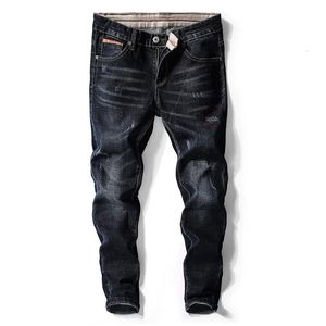Arrivées Denim Jeans hommes marque Stretch Slim décontracté mode classique pantalon petits pieds haute qualité pantalon quotidien 240113