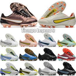 Arrivées Top Quality Mens Soccer Chaussures Morelia Neo Ag Pink / Core Blue Red Cleats Boots Football Boots Scarpe Da Calcio
