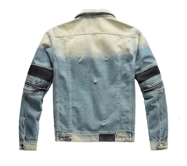 Arrivals Winter Designer Veste de mode Mens Mens Denim Coats Moto-cycle décontracté jeans Slim Size M4xl7976220