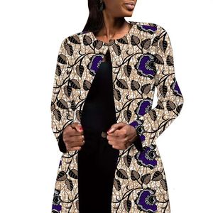Arrivals Womens Blazer Veste décontractée Ankara Fashion Orignal Design African Print Cardigan Mouilles courtes Extérieur 240423