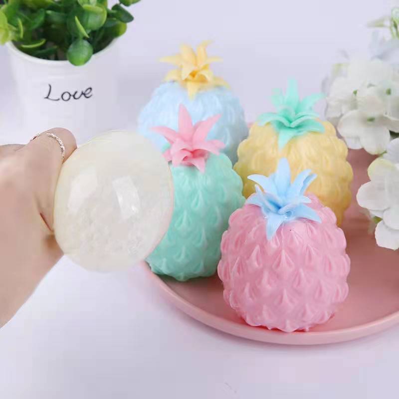 New Anti decompression Fun Soft Pineapple Ball Stress Reliever Toy Children Adult Fidget Squishy Antistress Creativity Sensory Toys Gift