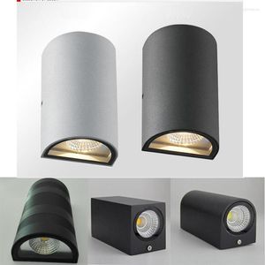 Ampoule LED COB 14W à intensité variable, 7x2W, support de lampe murale haut et bas, lumières de couloir, arrivée