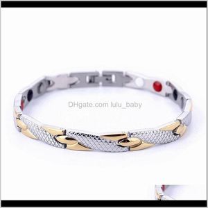 Arrivé 4 Couleur Guérison Magnétique Bracelet Puissance Thérapie Aimants Bracelets Bracelets Pour Femmes Hommes Bijoux En Gros Rlru1 Lien Chaîne Yolun