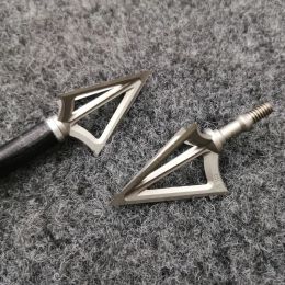 Pijl 100 -graan boogschieten vaste 3 bladen Broadhead Arrow Sharp Head roestvrijstalen schroeftip voor het oefenen van buitenoefenen