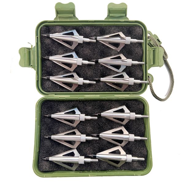 Arrow 12pcs linkboy archerie Broadhead 100gr 125gr Conseils de carbone flèches de flèches pour la chasse à la chasse à l'arc composée