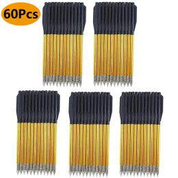 Arrow 60pcs Golden en aluminium Arc arborescement arboteur de flèche Boulons de 6,3 pouces à large têtes de flécha pour 50 lb / 80 lb de chasse croisée de chasse à la chasse en métal flèche