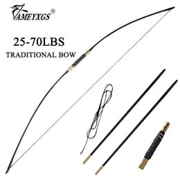 Arrow 64 "Arc à l'arc à l'arc traditionnel 2070lbs divisé Longbow à gauche / main droite Universal Material Epoxy Matière de chasse pour tirer des sports