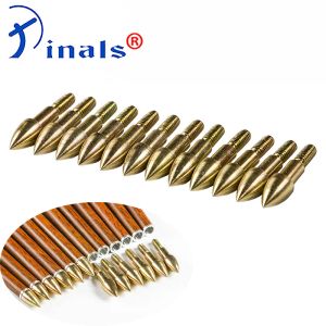 Flèche en carbone Points de flèche Points de flèche Bullette de tête de flèche 75gr 100gr Gold pour ID 6,2 mm OD 7,6 mm Arbres à arche