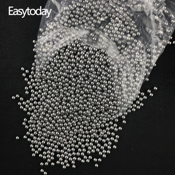 Flecha easytoday 1000pcs/lote 5 mm Cuercha de caza Hotación Bola de acero Bolas de caza Catapulta Accesorios de hondas