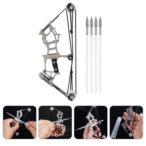 Arrow Mini Bow Compound Outdoor Kids Toys Miniature Cross Bow Poulle