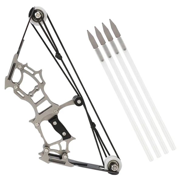 Arrow Mini Bow Miniature Toys for Kids Cross Bow Outdoor Game Playset en acier inoxydable Shooting