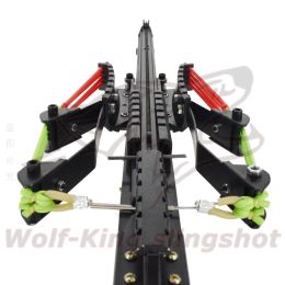 Arrow New Slingshot Rifle Chasse Catapulte puissante Catapulte Tir 40Rounds en acier Ammo Flèche avec poignée pliante pour la chasse