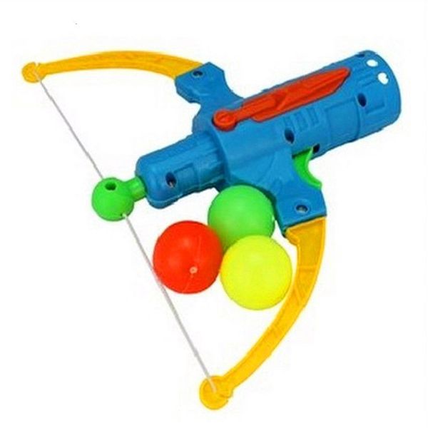 Flèche en plastique Tennis Gun cadeau jouet table balle disque volant tir à l'arc en plein air Slingshot Sports enfants chasse garçon arc Cwptp