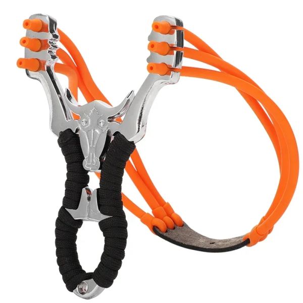 Arrow puissant en alliage Slingshot Chasse Band de poignet épais catapulte sports de chasse extérieurs Slingshot Bow Rubber Big puissant