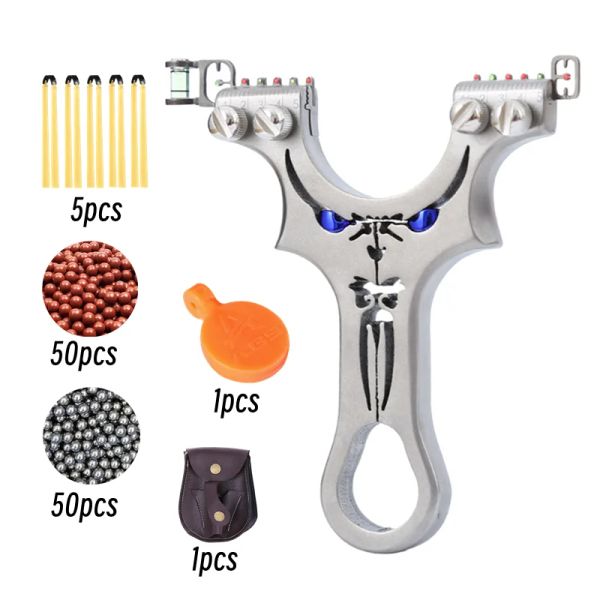 Arrow Professional Hunting Slingshot Big Power Sculpe Acero inoxidable Cierre de acero al aire libre CAZA ENTER LA COMPETICIÓN DE COMPETICIÓN DE ACTURAS ADCUPTA