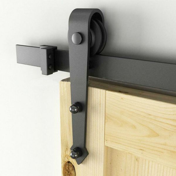 Flecha elegante hardware de puerta de granero de madera de madera con estilo de madera