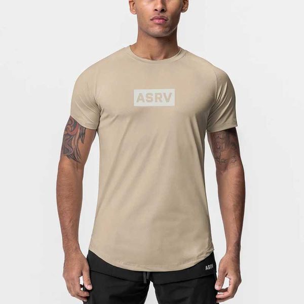 ARSV Camisetas para hombre 2023 Camiseta de verano para hombre Camiseta de malla con cuello redondo Impresión de secado rápido Camiseta de manga corta Camiseta deportiva sólida para hombre Ropa de hombre