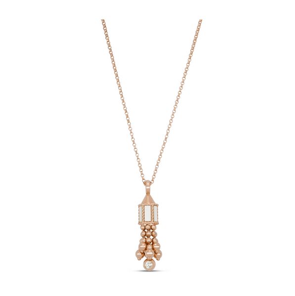 Collier art déco avec nacre et diamants, princesse vénitienne, diamant rubis, logo de marque, bijoux fins de créateur pour femmes, cœur Saturne