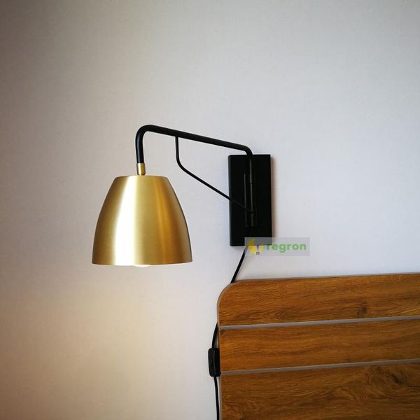 Lámpara Led de hierro forjado Art Deco Shopcase, candelabro de pared de latón Vintage, luces de noche para dormitorio, lámparas de lectura, iluminación de espejo