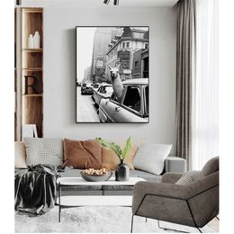 Kunstdecoratie kan worden aangepast ART ALPACA AVATAR PERSOONLIJKHEID Poster retro canvas schilderen print foto thuis muur 220623