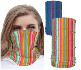 Art design Halsbeenkap Herbruikbare stoffen gezichtsmaskers Wasbare bandana-gezichtsmasker Zonstofbescherming Hoes bivakmuts Sjaalschild 2pcs9481369