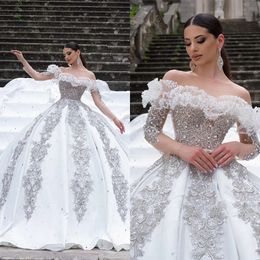 Kunstjurken deco geïnspireerde bruiloft bal strapless prachtige nek parels aanvragers kapel backless op maat gemaakte plus size bruidsjurk vestidos de novia