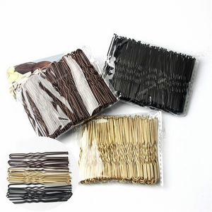 50 Pcs/Bag 5/6/7cm U Shaped Alloy Hairpins Waved Hair Clips Simple Metal Bobby Pins Barrettes Bridal Hairstyle Tools Hair Pins Styling Tools AppliancesHair Clips