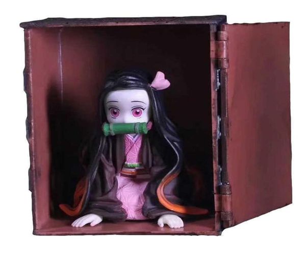 Art MINI Kimetsu no Yaiba GK Kamado Nezuko en boîte Ver. Figurine d'action en PVC, modèle de poupée à collectionner Q07226817660