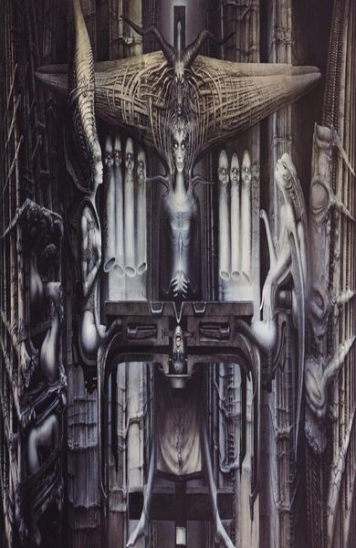 Affiche d'art hr giger li ii tissu affiche 40quot x 24quotdecor064715283